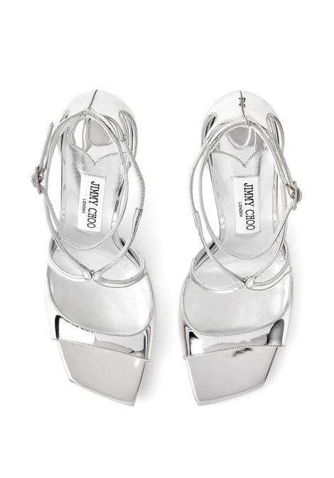 Sandali con effetto metallico in argento Jimmy choo - donna JIMMY CHOO | AZIA95QUISLVR